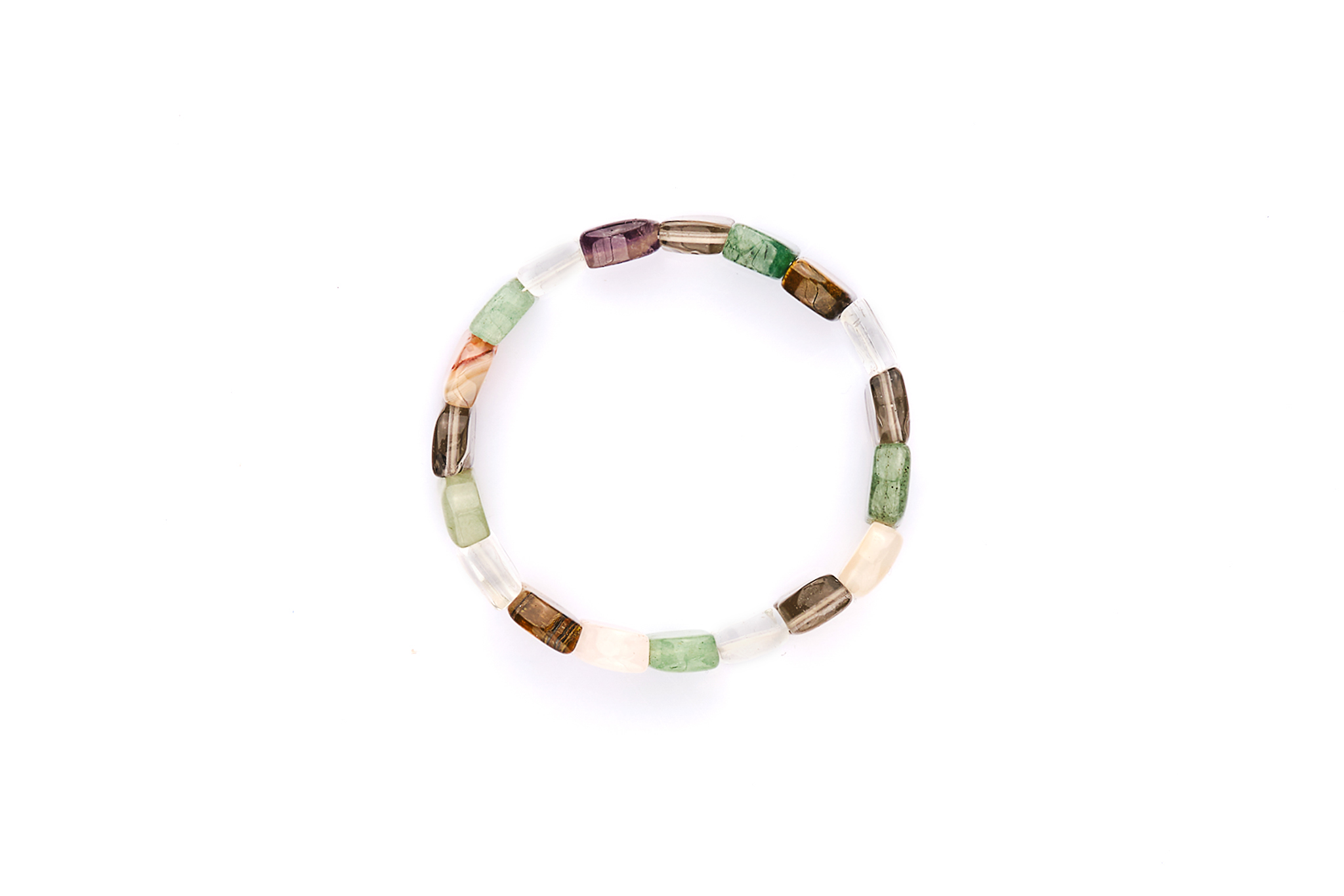 Bratara Stones cu Agat Multicolor si Elastic Bratara Stones cu Agat Multicolor si Elastic