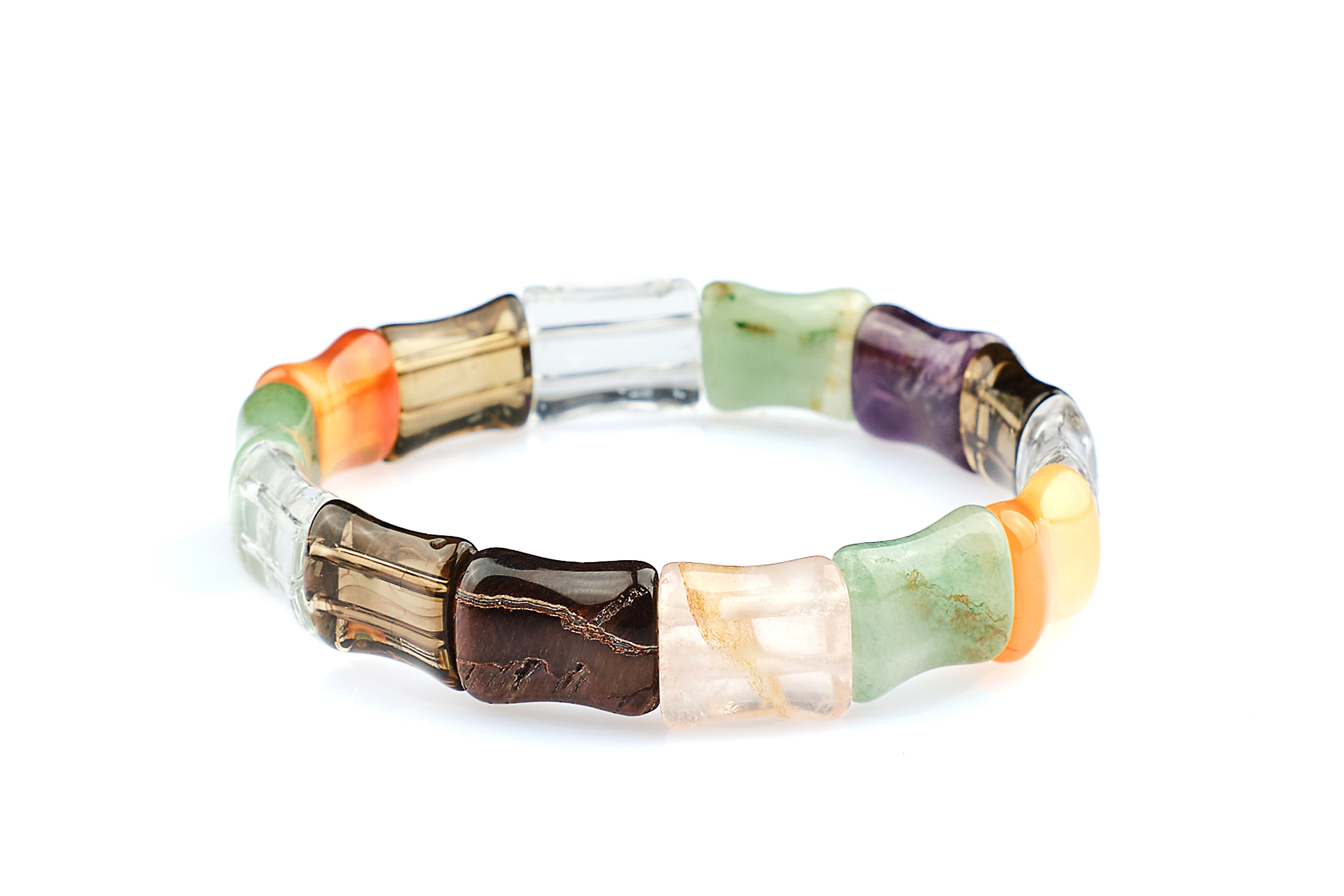Bratara Stones cu Agat Multicolor si Elastic Bratara Stones cu Agat Multicolor si Elastic