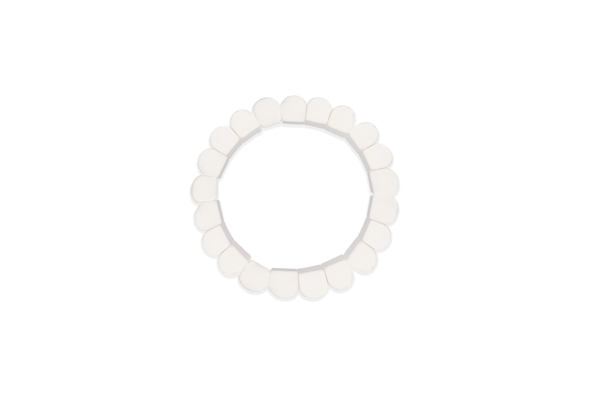Bratara Stones cu Agat Alb si Elastic Bratara Stones cu Agat Alb si Elastic