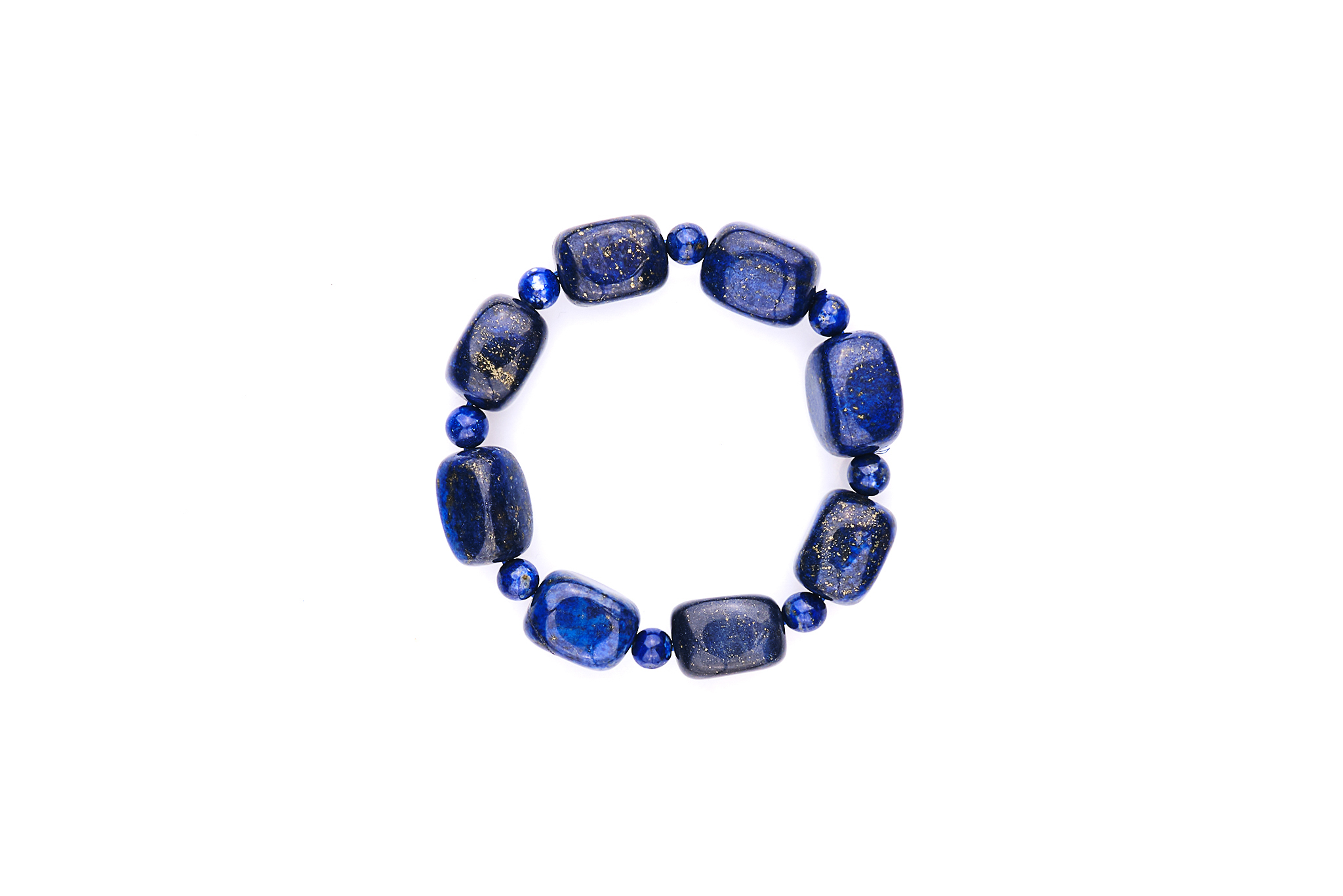 Bratara Stones cu Lapis Lazuli Albastru si Elastic Bratara Stones cu Lapis Lazuli Albastru si Elastic