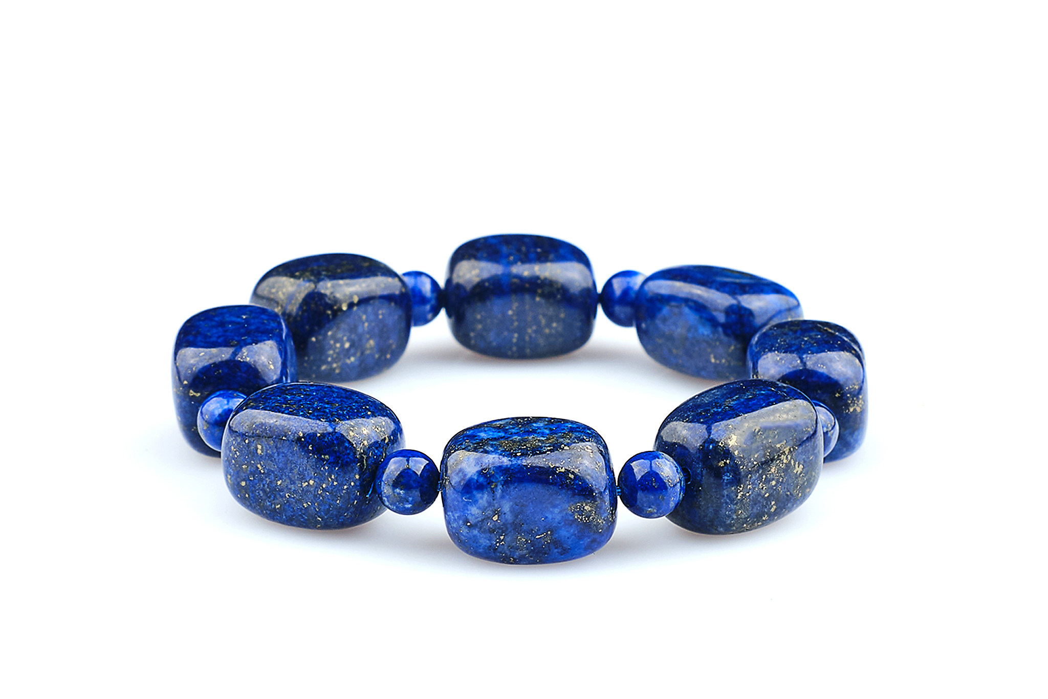 Bratara Stones cu Lapis Lazuli Albastru si Elastic Bratara Stones cu Lapis Lazuli Albastru si Elastic