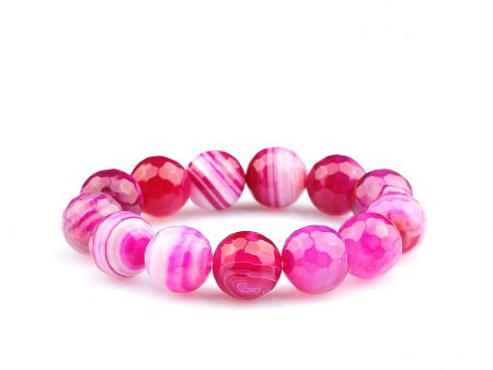 Bratara Stones cu Agat Mov si Elastic