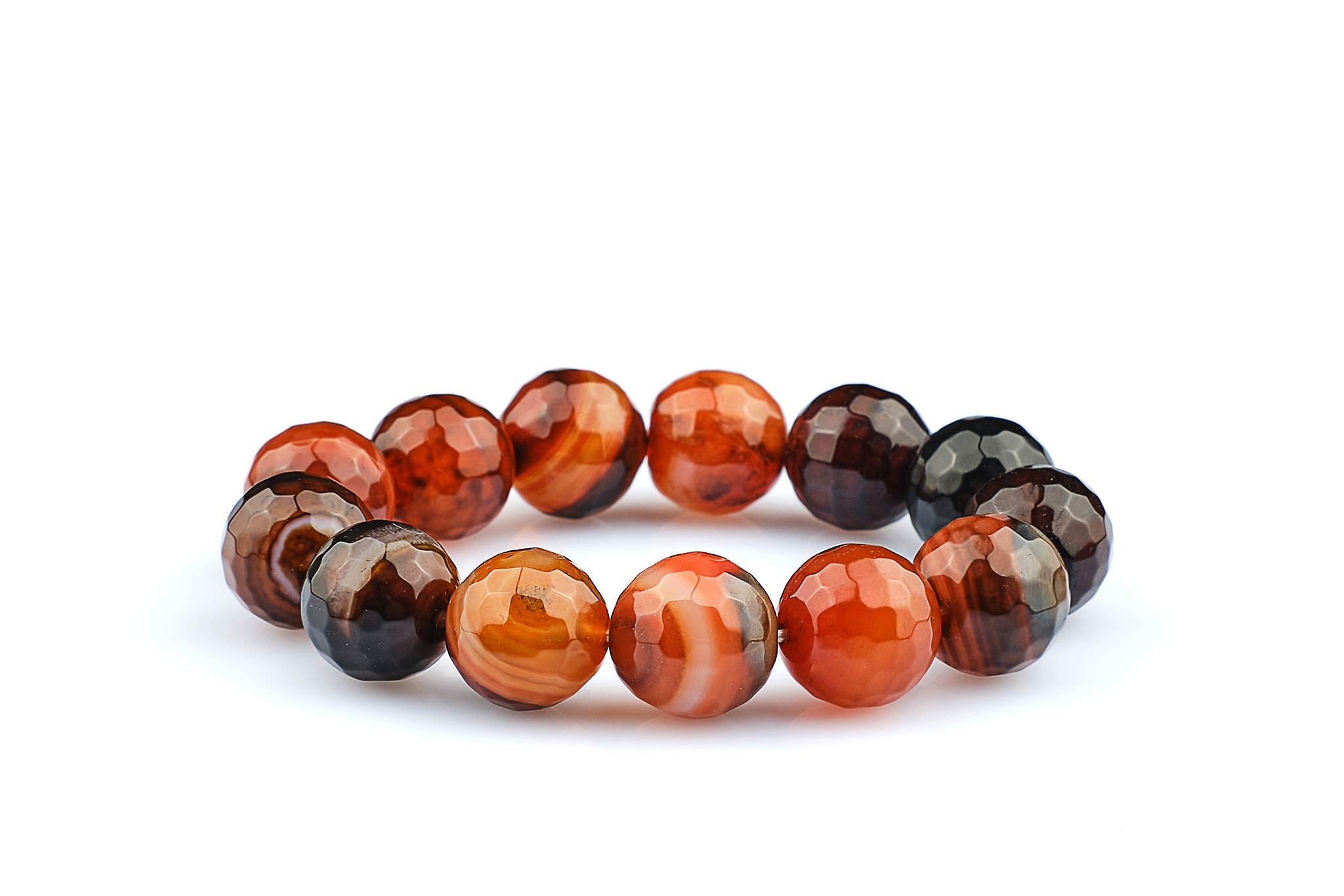 Bratara Stones cu Agat Maro si Elastic Bratara Stones cu Agat Maro si Elastic