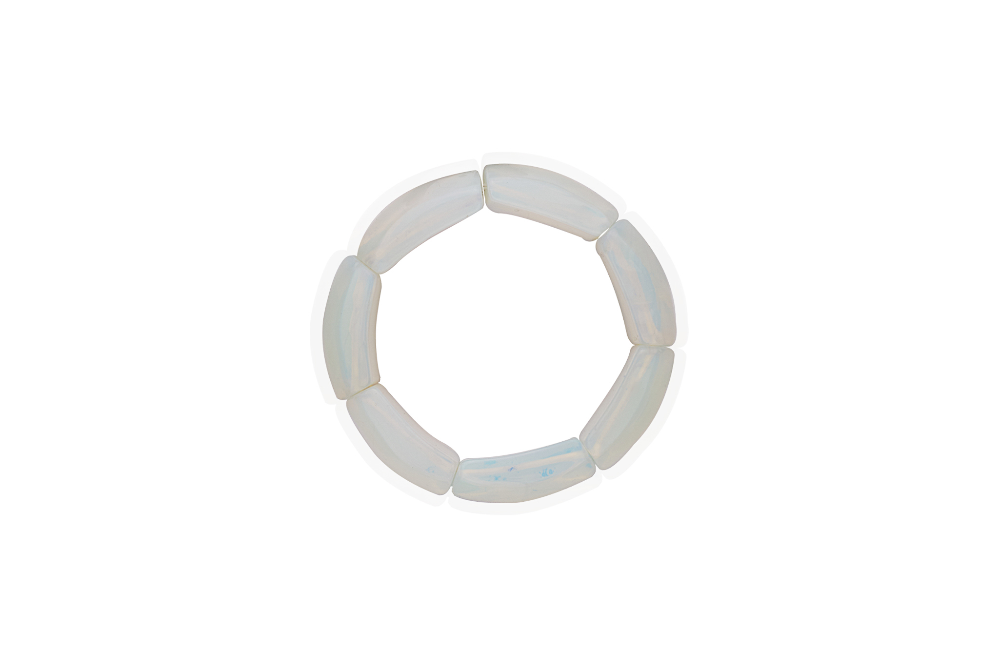 Bratara Stones cu Opal Alb si Elastic Bratara Stones cu Opal Alb si Elastic