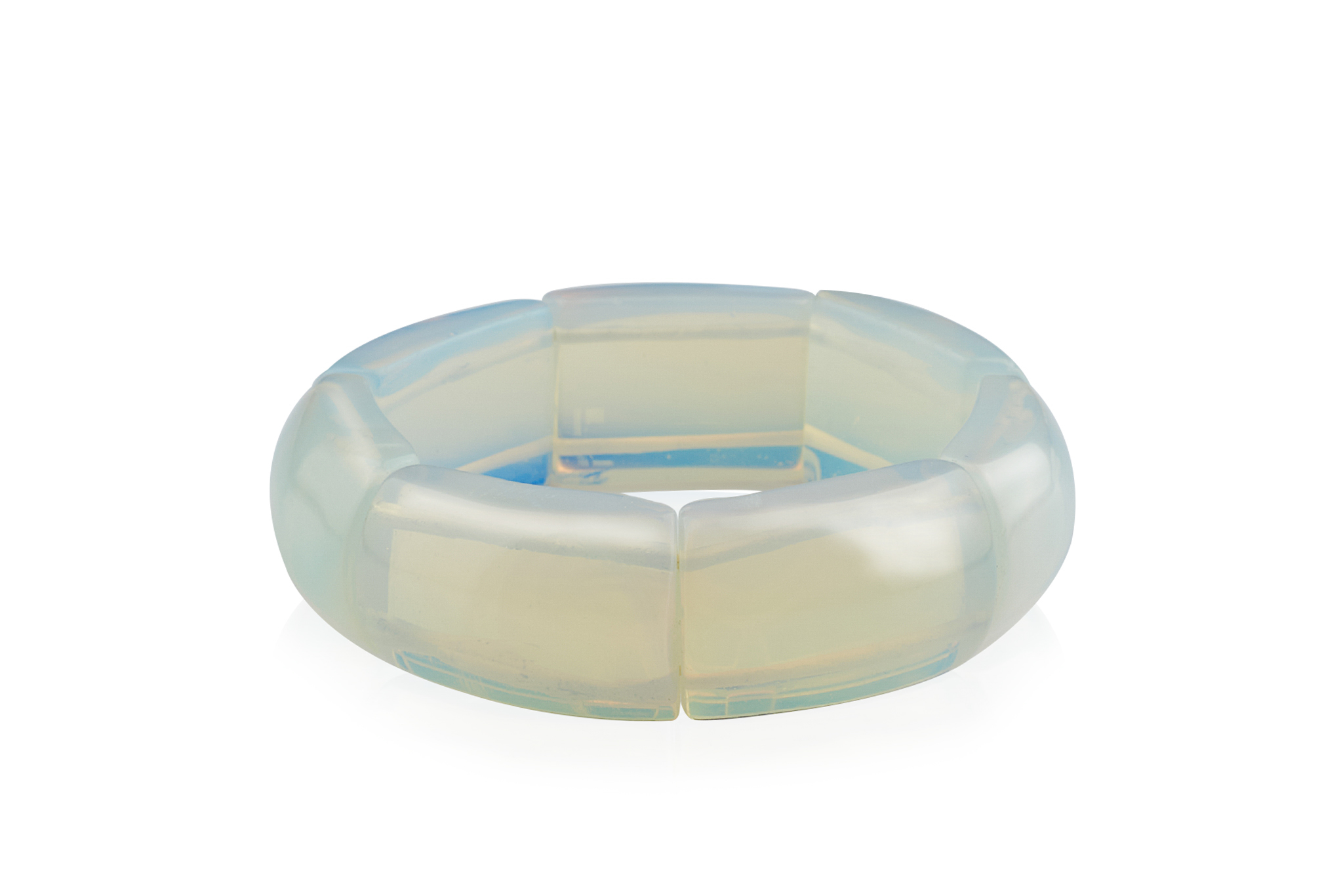 Bratara Stones cu Opal Alb si Elastic Bratara Stones cu Opal Alb si Elastic