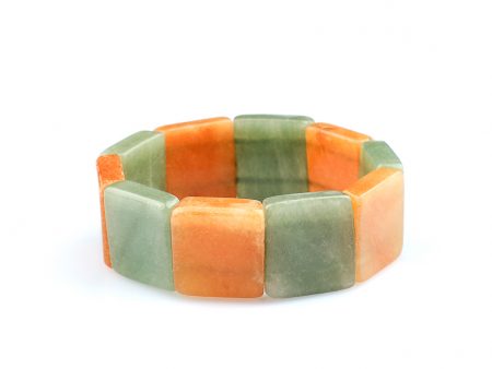 Bratara Stones cu Agat Multicolor si Elastic