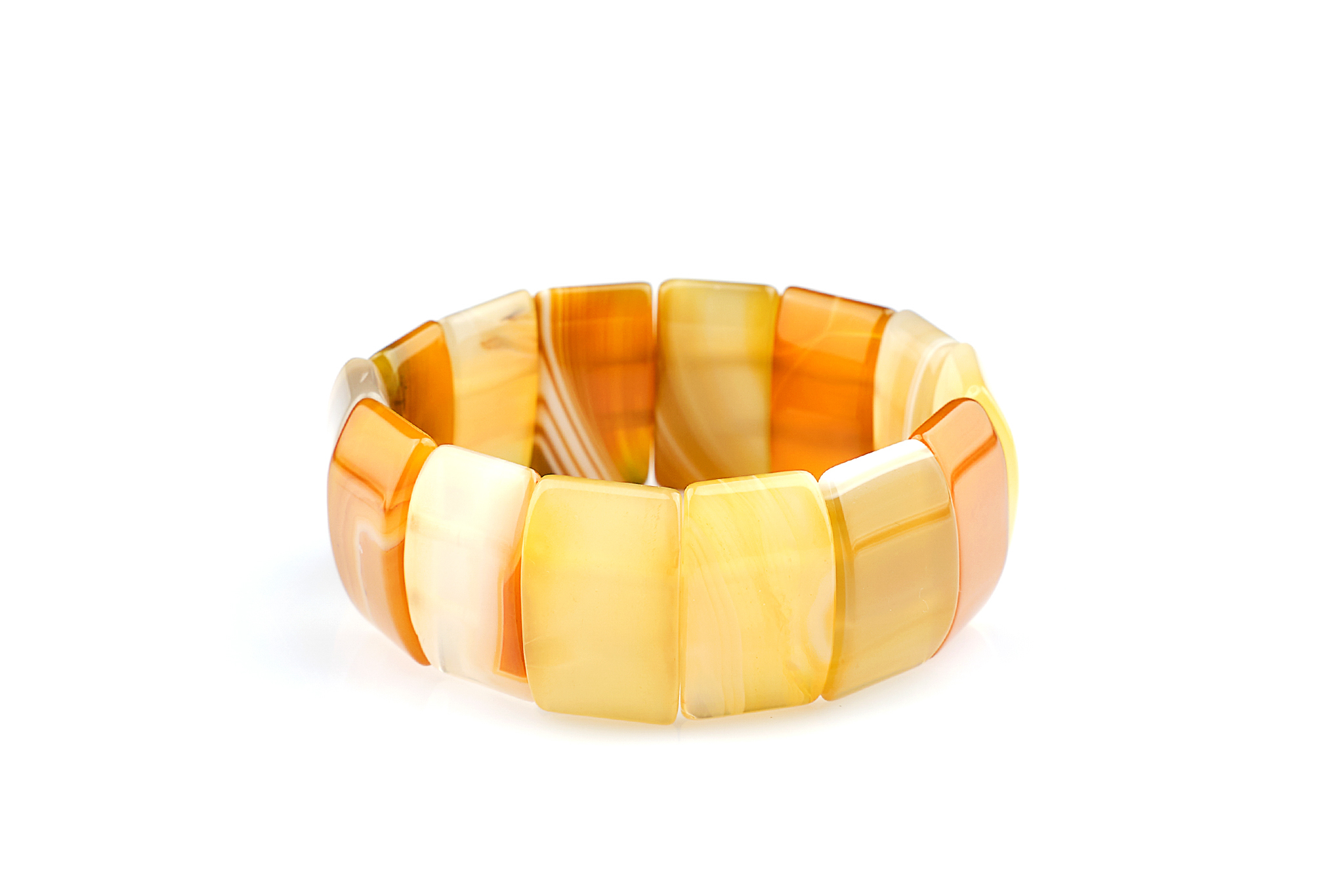 Bratara Stones cu Agat Galben si Elastic Bratara Stones cu Agat Galben si Elastic