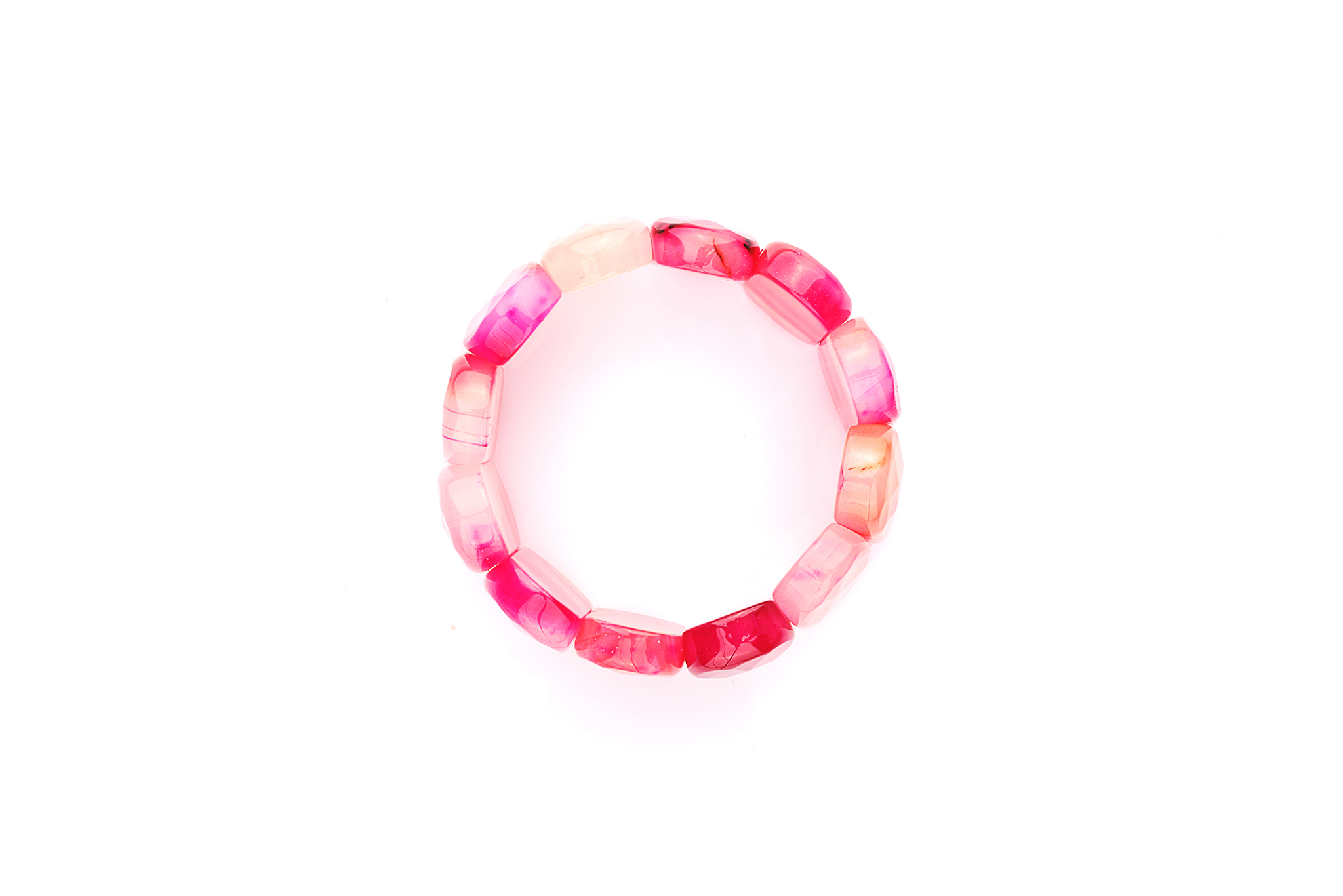 Bratara Stones cu Agat Roz si Elastic Bratara Stones cu Agat Roz si Elastic