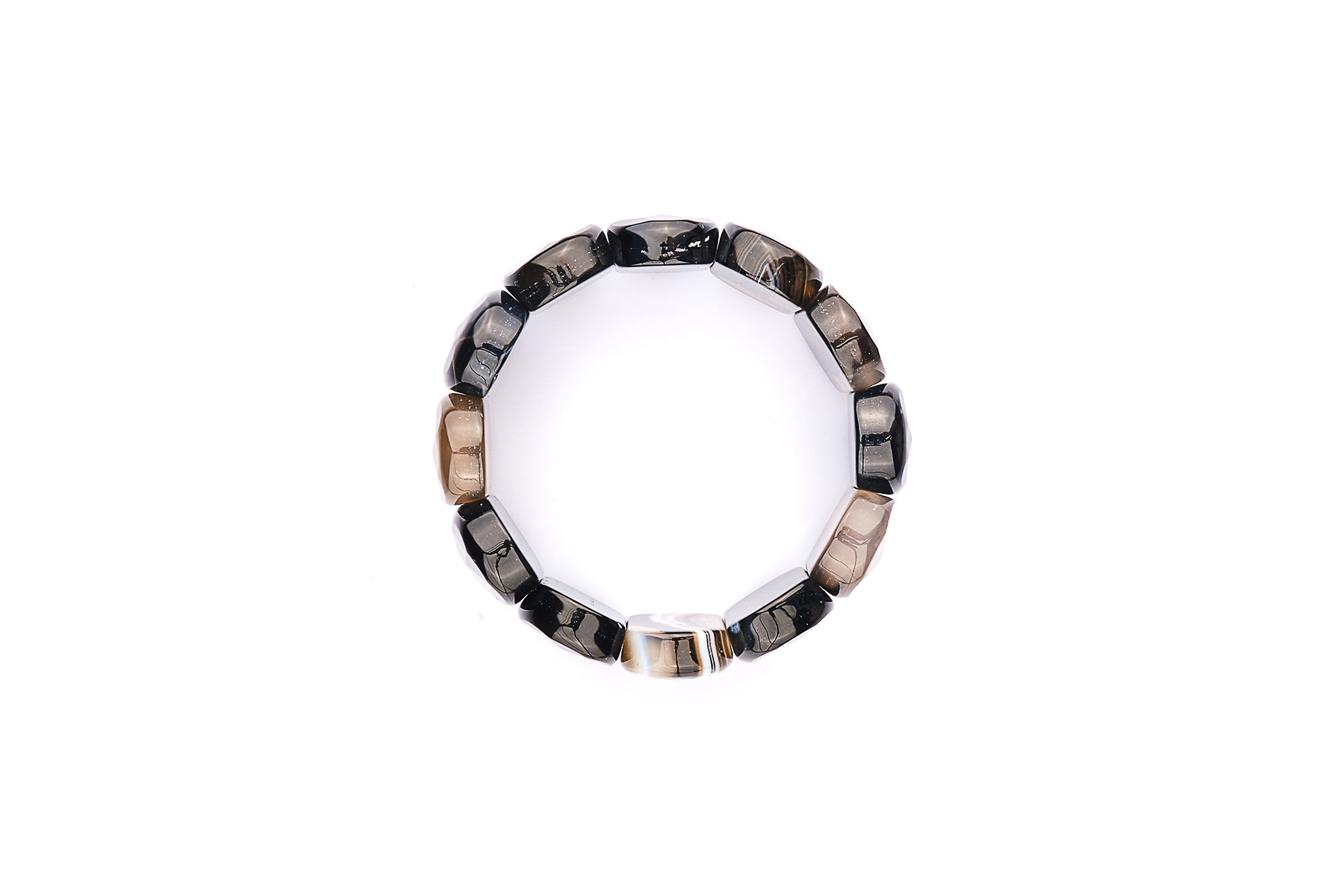 Bratara Stones cu Agat Multicolor si Elastic Bratara Stones cu Agat Multicolor si Elastic
