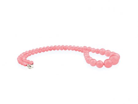Colier Stones cu Agat Roz si Inchizatoare Otel