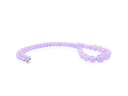 Colier Stones cu Agat Mov si Inchizatoare Otel