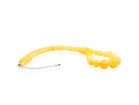 Colier Stones cu Agat Galben si Inchizatoare Otel