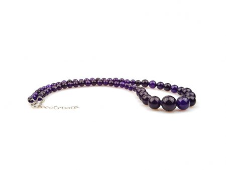 Colier Stones cu Agat Mov si Inchizatoare Otel